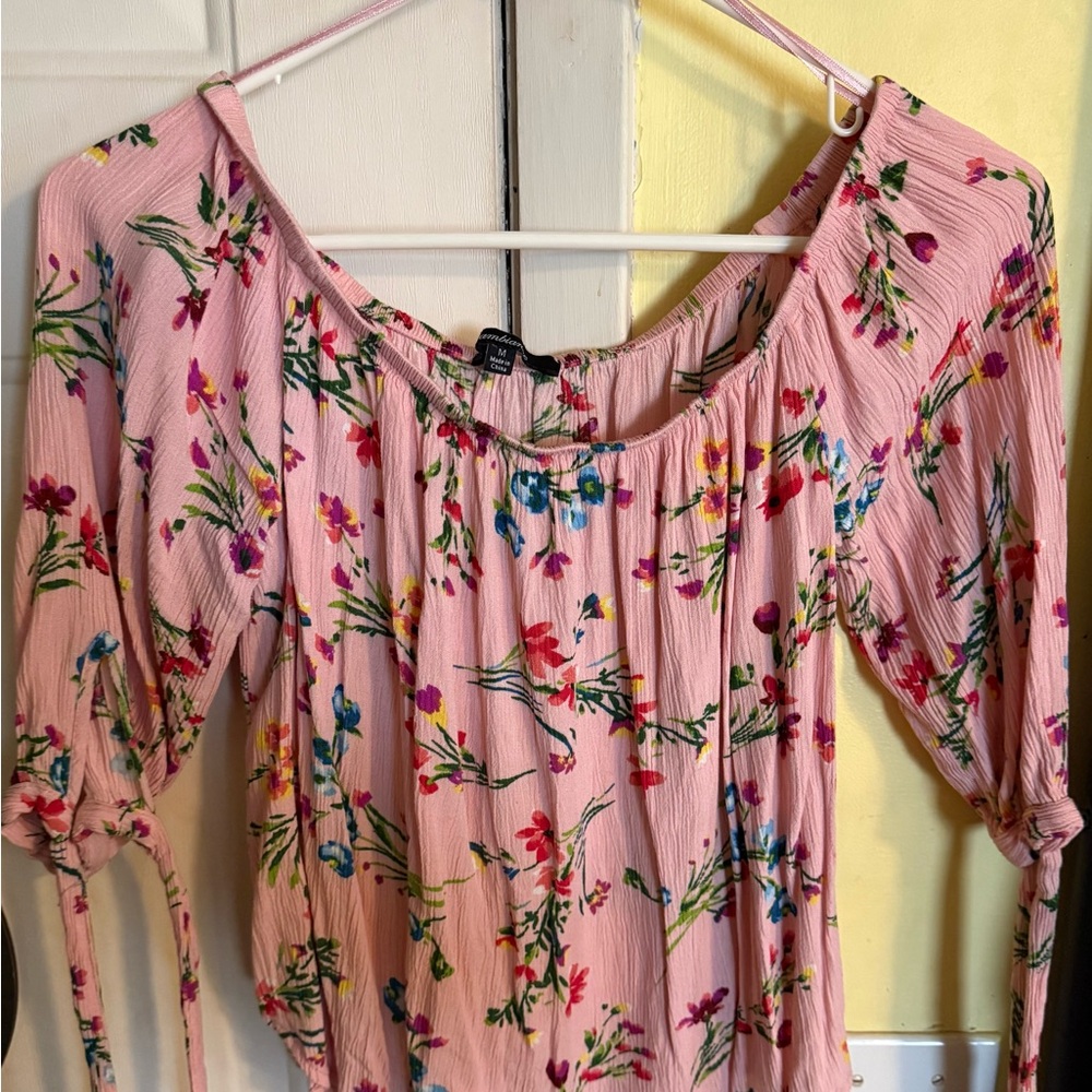 Floral Pink Women's Top